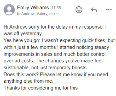 Testimonio de cliente 6